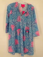 Pre-Owned Lilly Pulitzer Blue Size XXS Short Long Sleeve Dress | True Fashionistas.