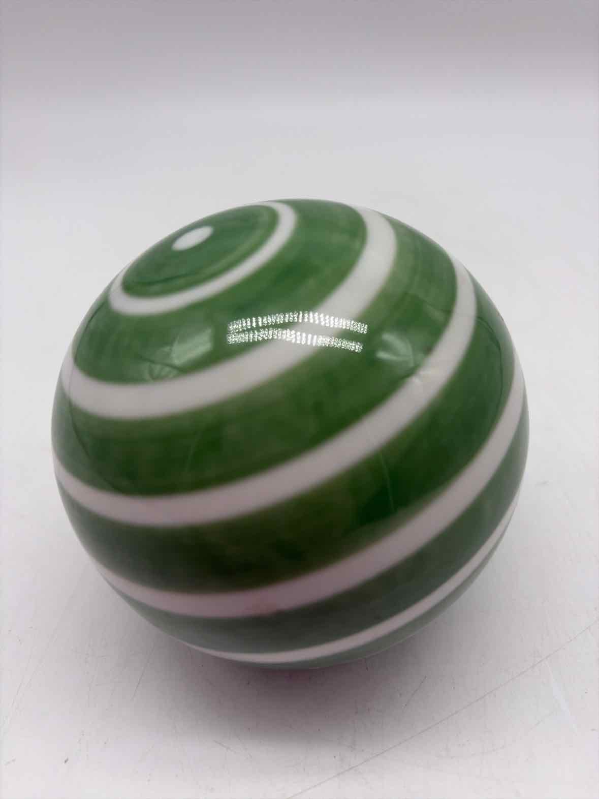 Green & White Decorative Ball | True Fashionistas.