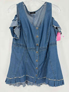 Pre-Owned Lace Blue Size Large Blouse | True Fashionistas.