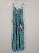 Pre-Owned Lilly Pulitzer Blue Size Medium Sleeveless Romper | True Fashionistas.