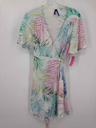 Pre-Owned Seraphina White Size 14 Wrap Short Short Sleeve Dress | True Fashionistas.