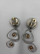 Jeff Lieb Silver clip Drop Earrings | True Fashionistas.