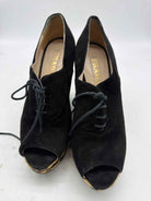 Pre-Owned Prada Black Size 8.5 Wedge Heels | True Fashionistas.