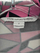 Pre-Owned Diane Von Furstenberg Purple Size 2 Wrap Short Long Sleeve Dress | True Fashionistas.