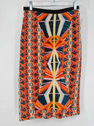 Pre-Owned Peter Pilotto Orange Size 8 Pencil Skirt | True Fashionistas.