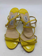 Pre-Owned Jimmy Choo Yellow Size 6.5 Strappy Heels | True Fashionistas.