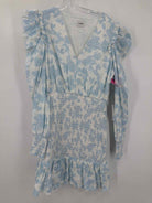 Pre-Owned Lini Blue Size Medium Short Long Sleeve Dress | True Fashionistas.