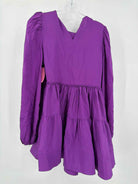 Pre-Owned Wandering Purple Size 40/6 Short Long Sleeve Dress | True Fashionistas.