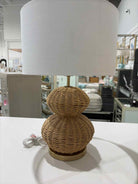 Natural Rattan Table Lamp | True Fashionistas.