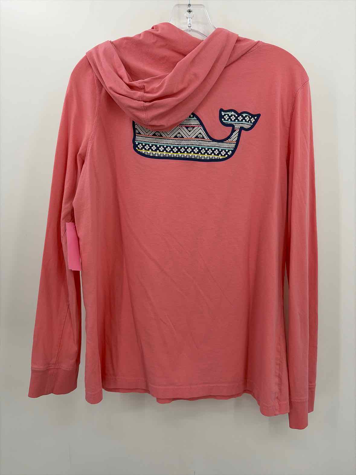 Vineyard Vines Pink Size Large Cotton Hooded Long Sleeve T-shirt | True Fashionistas.