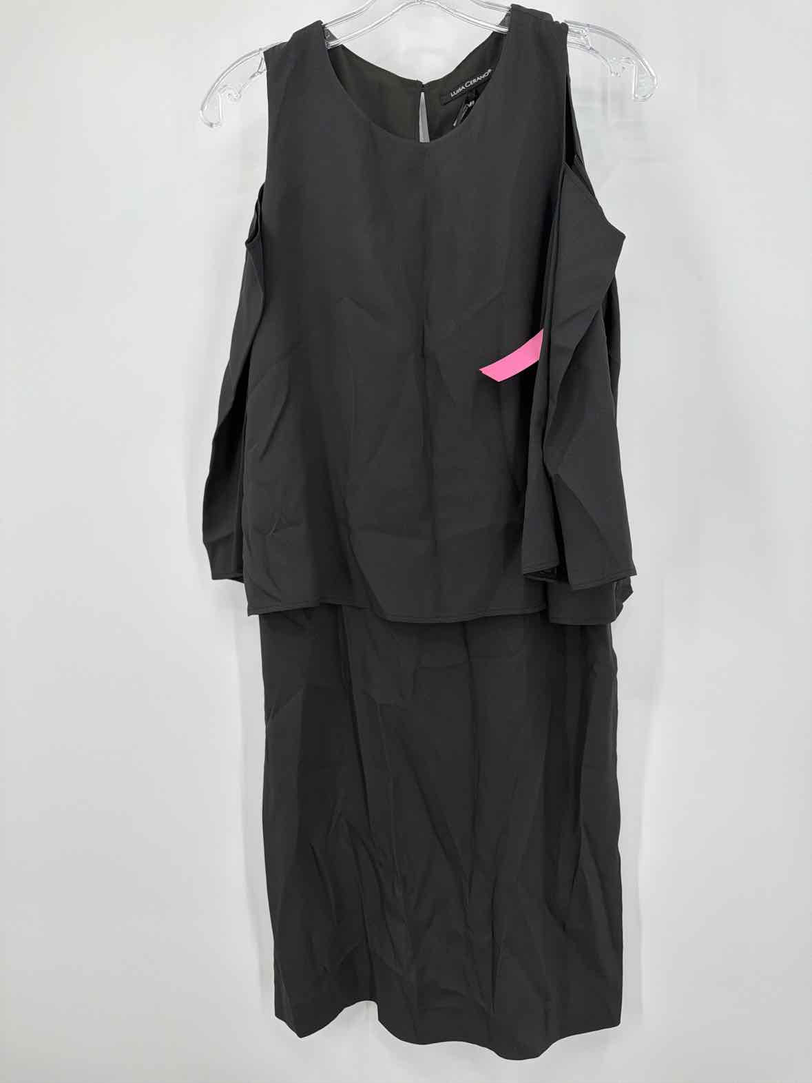 Pre-Owned Luisa Cerano Black Size 8 Short Sleeveless Dress | True Fashionistas.