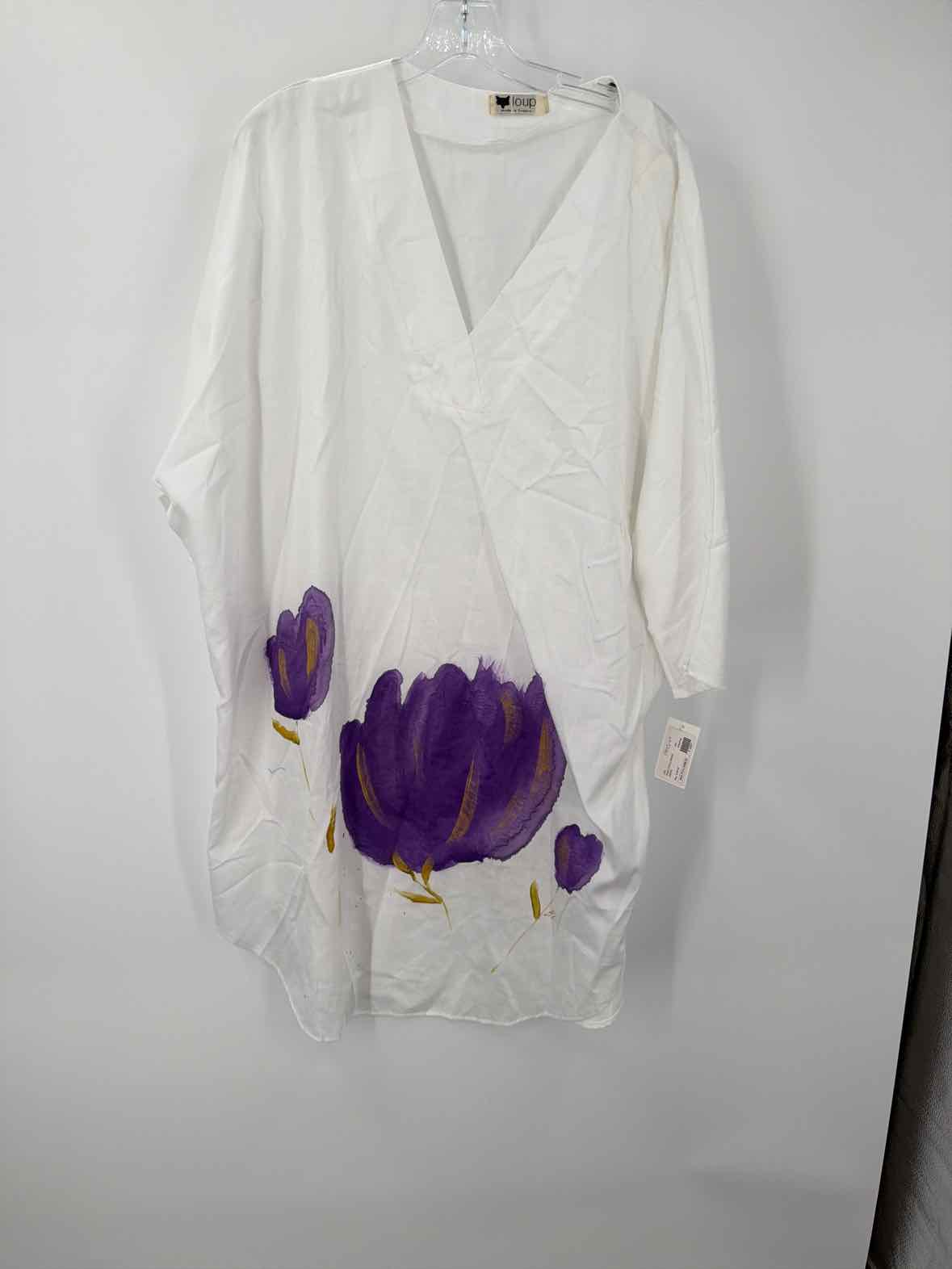 Pre-Owned Loup White Size One Size Short Long Sleeve Dress | True Fashionistas.