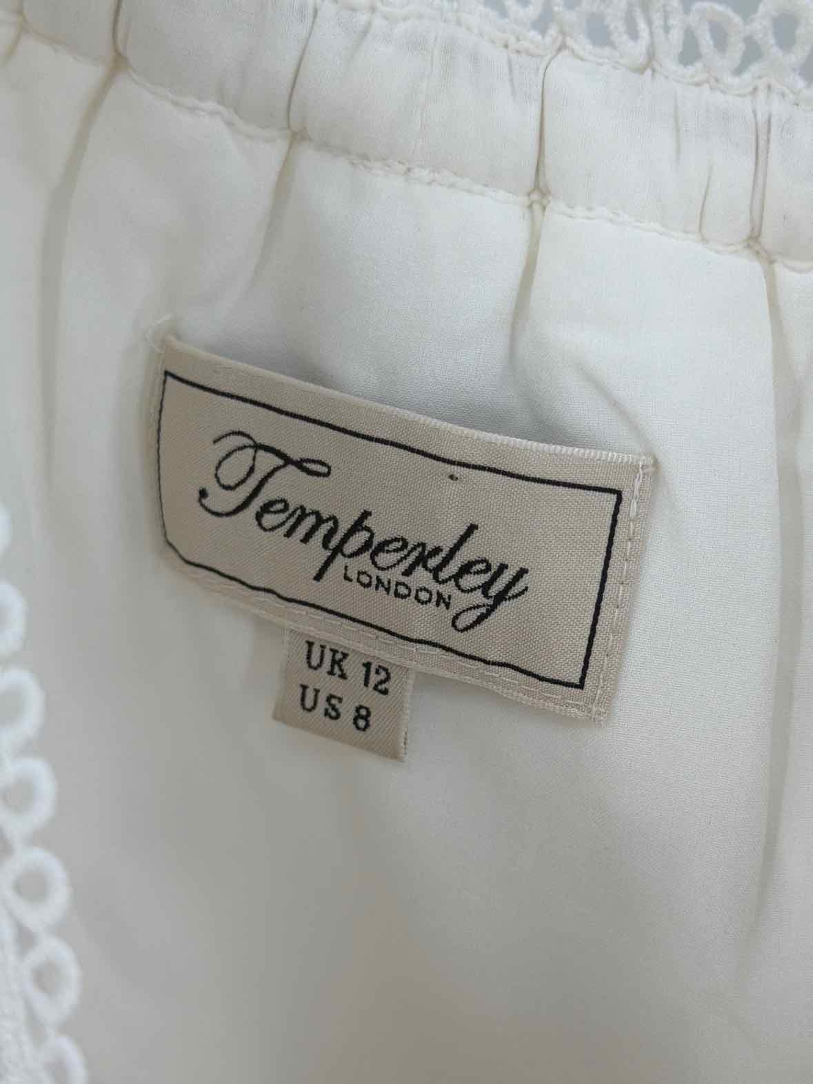 Pre-Owned Temperley White Size 8 Long Evening Gown | True Fashionistas.