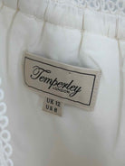 Pre-Owned Temperley White Size 8 Long Evening Gown | True Fashionistas.