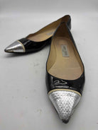 Pre-Owned Jimmy Choo Black Size 8.5 Slip On Flats | True Fashionistas.