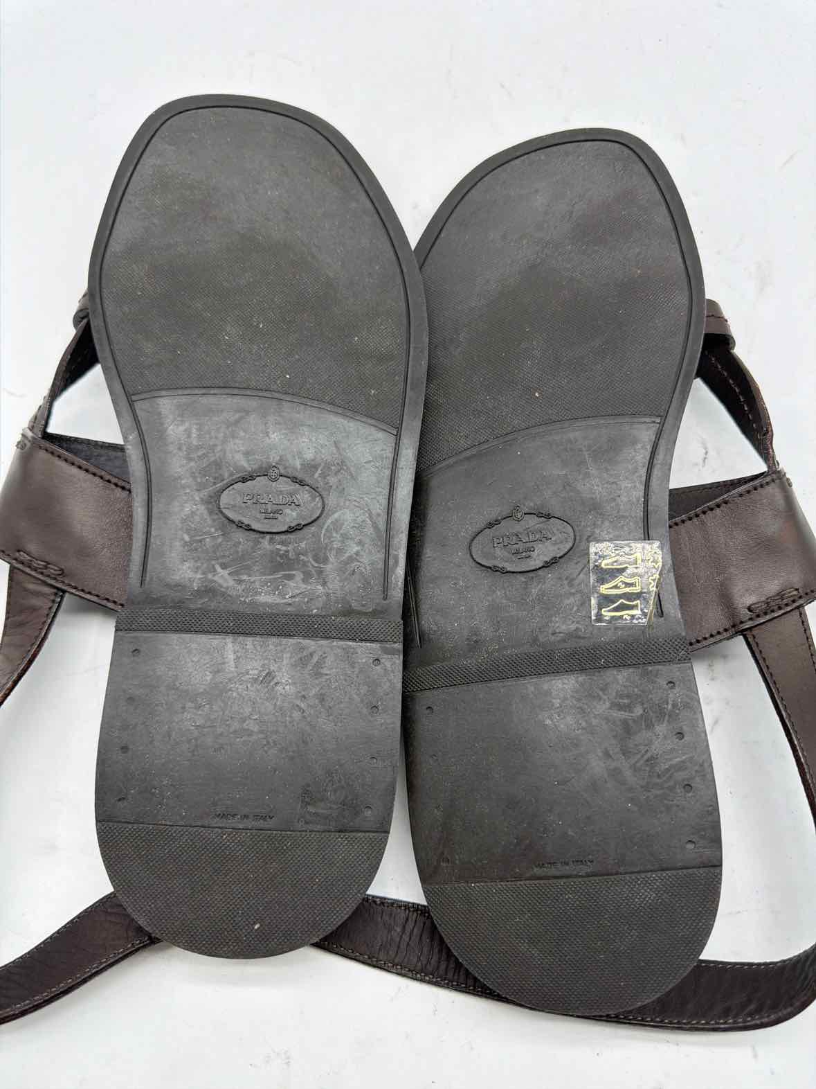 Pre-Owned Prada Brown 9 Men's Sandals | True Fashionistas.