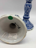Set Of 2 Maitlind Smith Blue & White Candle Sticks | True Fashionistas.