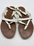Pre-Owned Gucci White Size 7.5 Strappy Sandals | True Fashionistas.