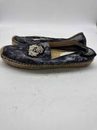 Pre-Owned Christian Louboutin Navy Size 36 Espadrille Flats | True Fashionistas.