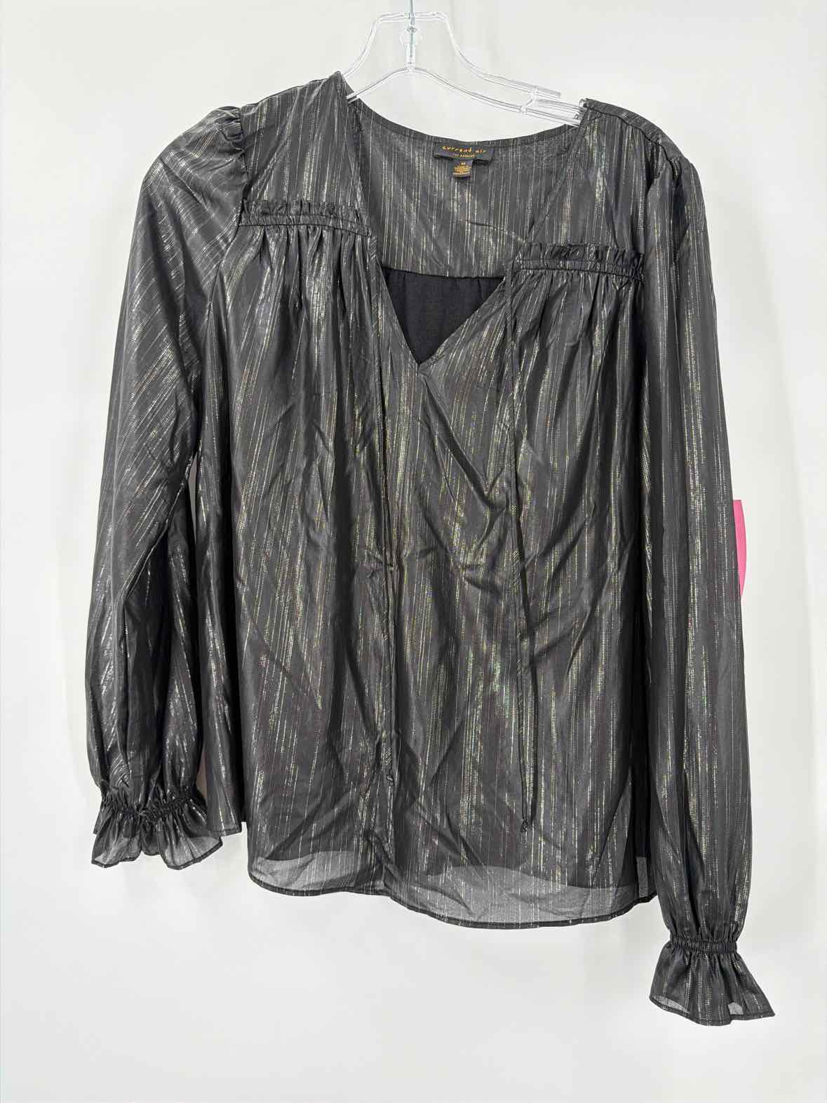 Pre-Owned Current Air Black Size Medium Blouse | True Fashionistas.
