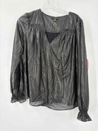 Pre-Owned Current Air Black Size Medium Blouse | True Fashionistas.