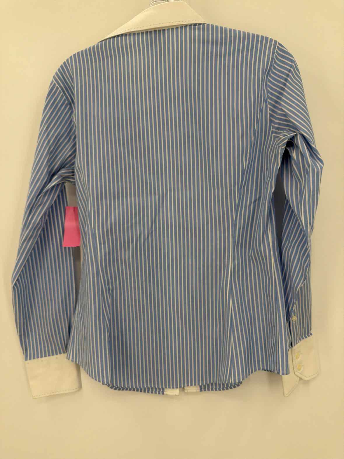 Pre-Owned Brooks Brothers Blue Size 6 Stripe Button Down | True Fashionistas.