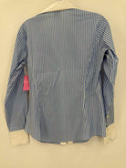 Pre-Owned Brooks Brothers Blue Size 6 Stripe Button Down | True Fashionistas.