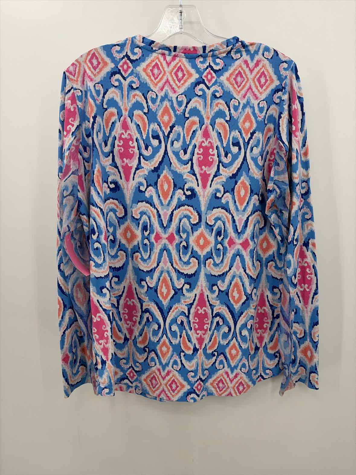 Ibkul Blue Size Large Athletic Long Sleeve | True Fashionistas.