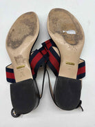 Pre-Owned Gucci Black Size 40 Thong Flats | True Fashionistas.
