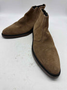 Pre-Owned Lanvin Tan 12 Suede Ankle Men's Boots | True Fashionistas.