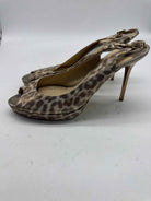 Pre-Owned Jimmy Choo Tan Size 39 Slingback Heels | True Fashionistas.