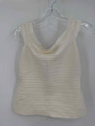 Pre-Owned Herve Leger White Size Medium Knit Tank Top | True Fashionistas.