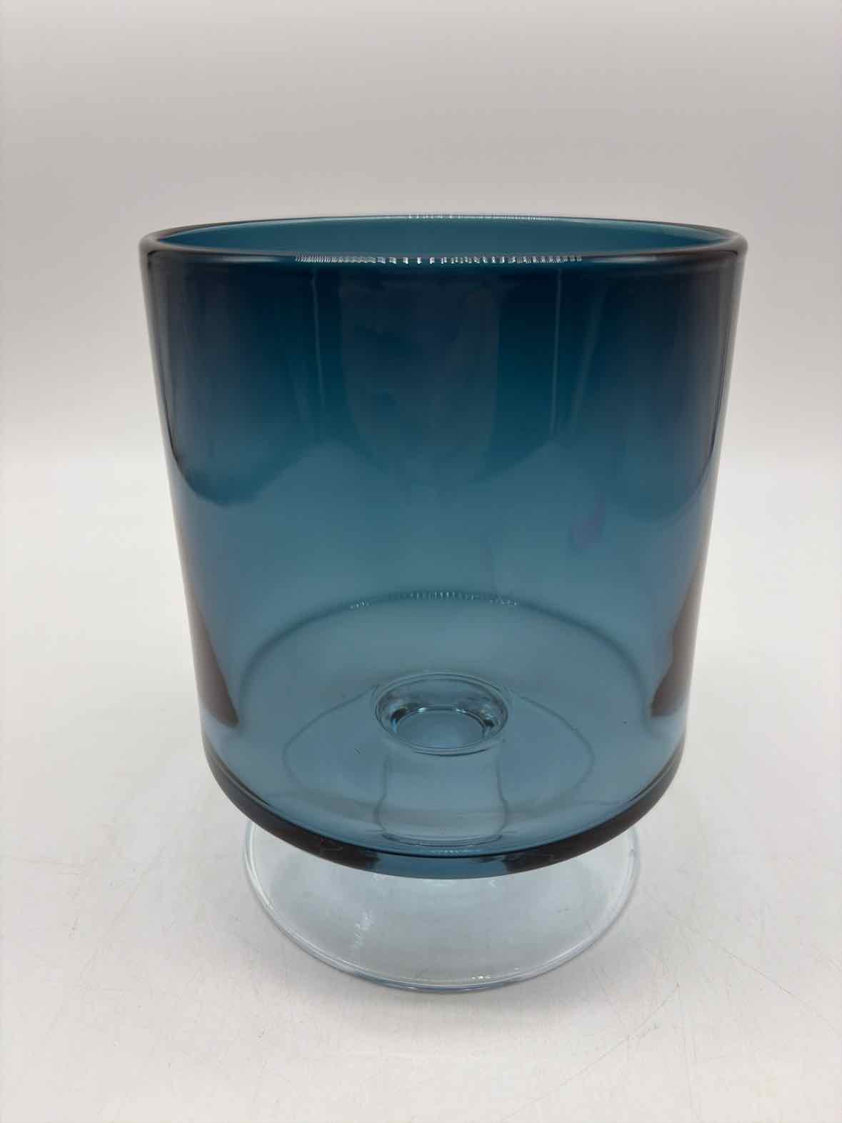 Blue Glass Hurricane Candle Holder | True Fashionistas.