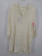Pre-Owned 120% Lino Ivory Size Small Short Long Sleeve Dress | True Fashionistas.
