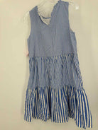 Pre-Owned J Crew Blue Size 4 Stripe Short Sleeveless Dress | True Fashionistas.