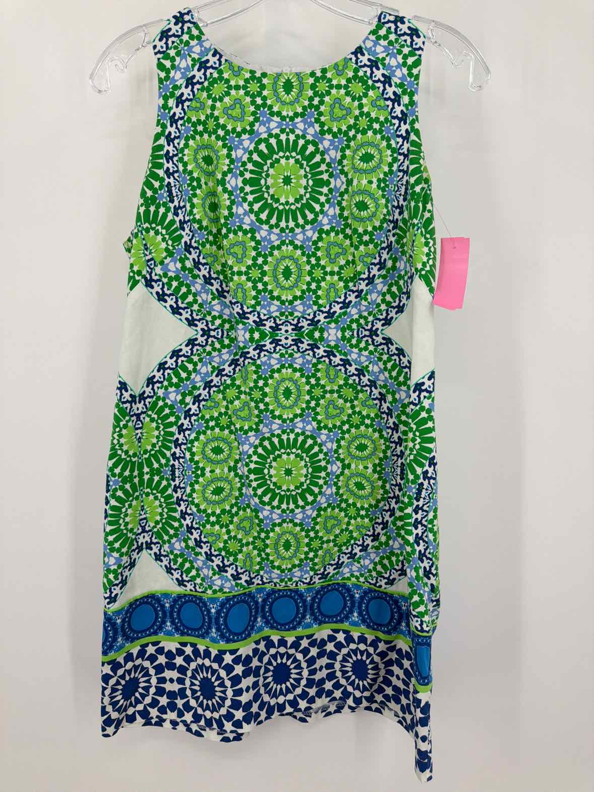 Pre-Owned London Times Green Size 12 Short Sleeveless Dress | True Fashionistas.