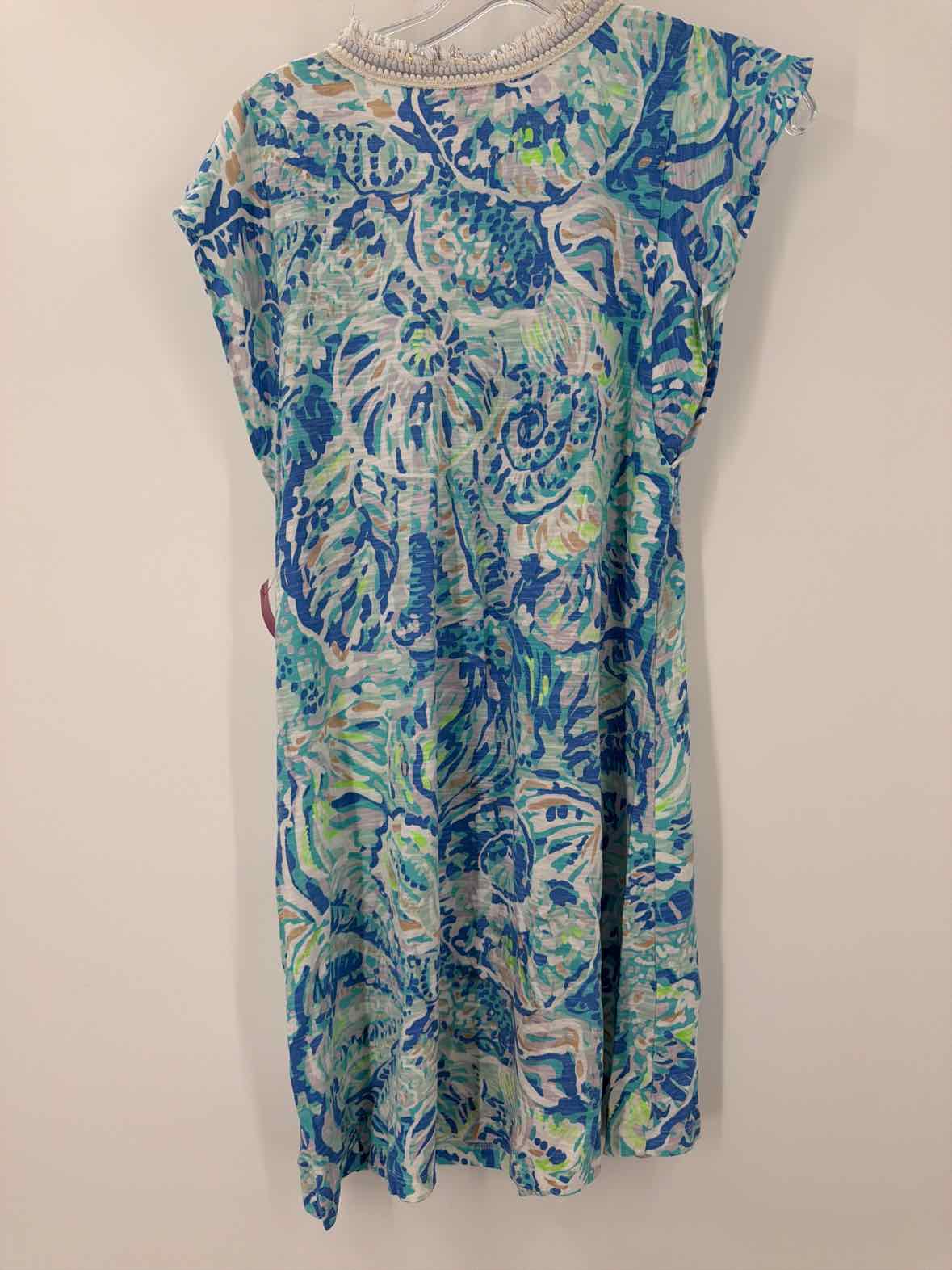 Pre-Owned Lilly Pulitzer Blue Size XS Short Short Sleeve Dress | True Fashionistas.