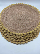 6 Natural Fiber Placemats With Yellow Border | True Fashionistas.