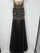 Pre-Owned Marchesa Notte Black Size 4 Evening Long Evening Gown | True Fashionistas.