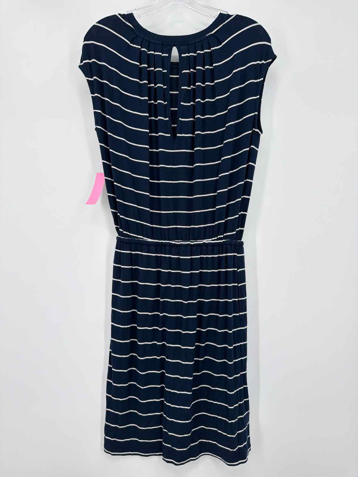 Pre-Owned Banana Republic Navy Size XS Midi Sleeveless Dress | True Fashionistas.
