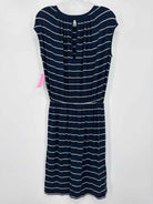 Pre-Owned Banana Republic Navy Size XS Midi Sleeveless Dress | True Fashionistas.