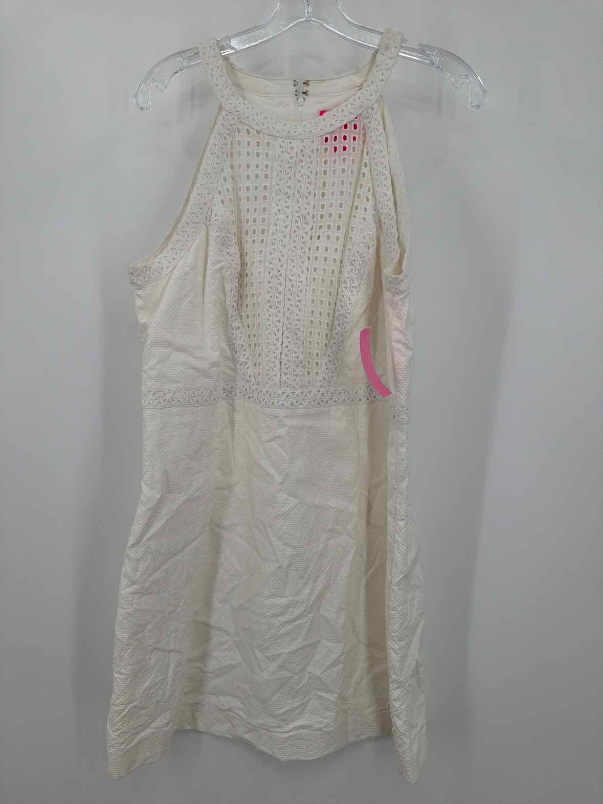 Pre-Owned Lilly Pulitzer White Size 16 Short Sleeveless Dress | True Fashionistas.
