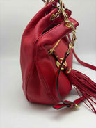 Pre-Owned MICHAEL Michael Kors Red Pebbled Crossbody Crossbody | True Fashionistas.