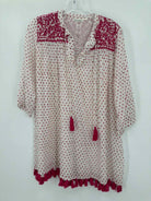 Pre-Owned Roller Rabbit White Size Small Tunic Blouse | True Fashionistas.
