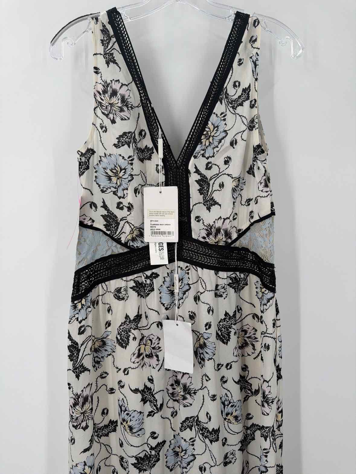 Pre-Owned Self Portrait White Size 8 Long Sleeveless Dress | True Fashionistas.