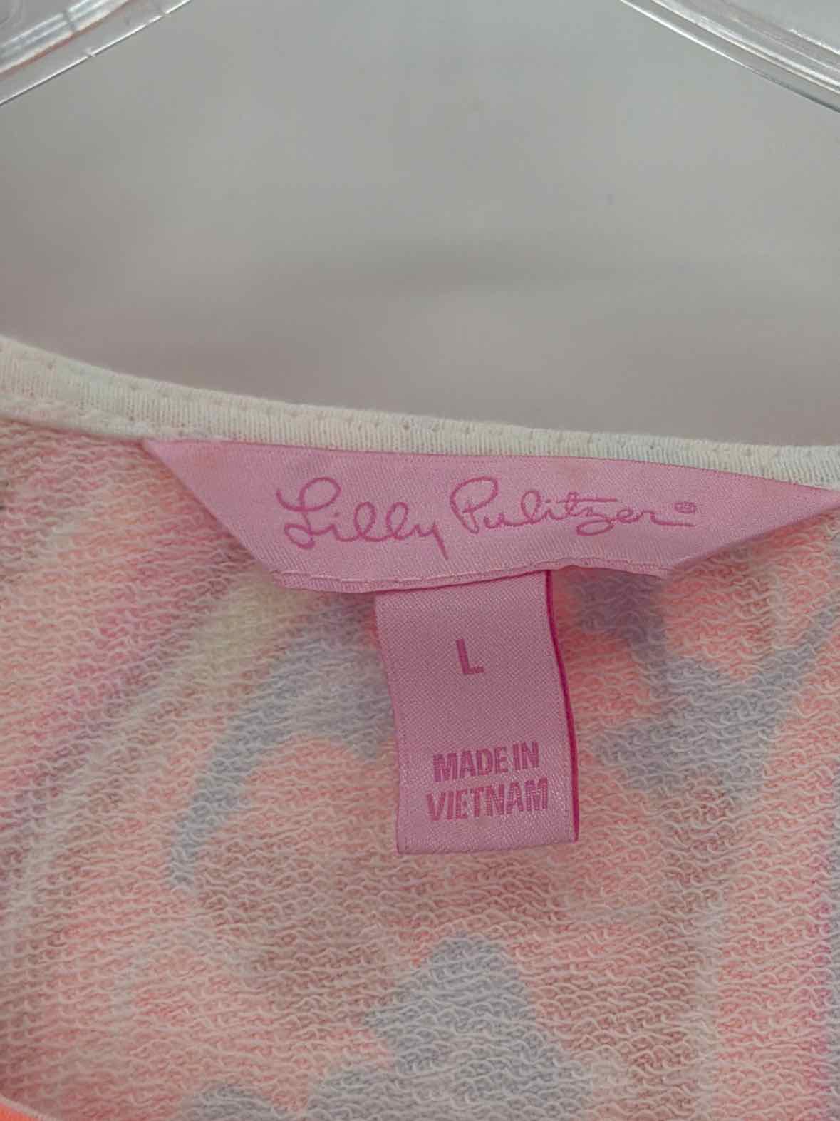 Pre-Owned Lilly Pulitzer Pink Size Large Short Sleeveless Dress | True Fashionistas.