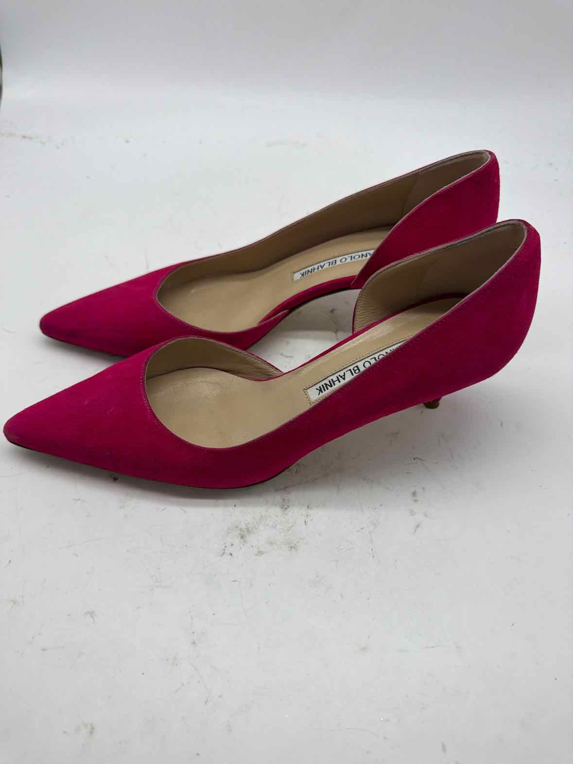 Pre-Owned Manolo Blahnik Pink Size 7.5 D'orsay Heels | True Fashionistas.