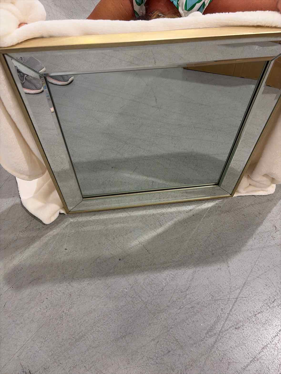 Champagne Frame Square Mirror | True Fashionistas.