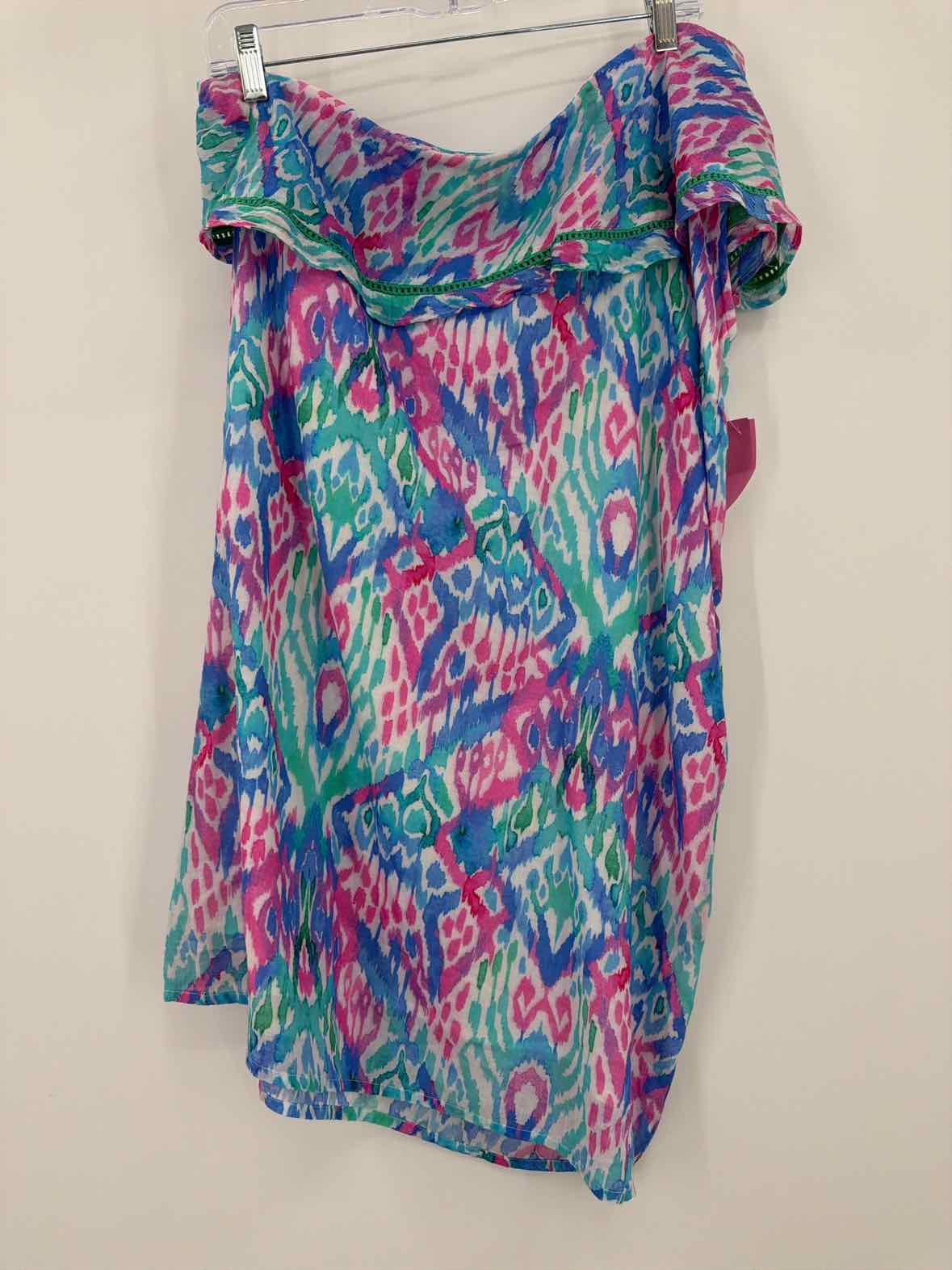 Pre-Owned Oliphant Blue Size Medium One Shoulder Short Sleeveless Dress | True Fashionistas.