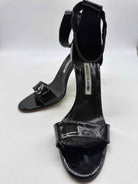 Pre-Owned Manolo Blahnik Black Size 39 Ankle Strap Heels | True Fashionistas.